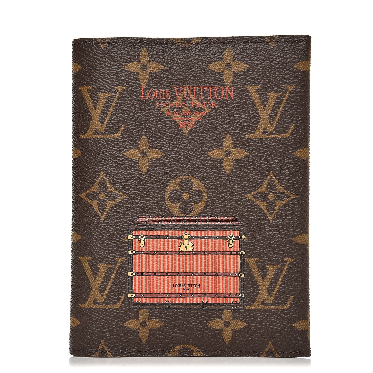 Louis Vuitton Damier Ebene Trunks and Locks Passport Cover 1 of 7