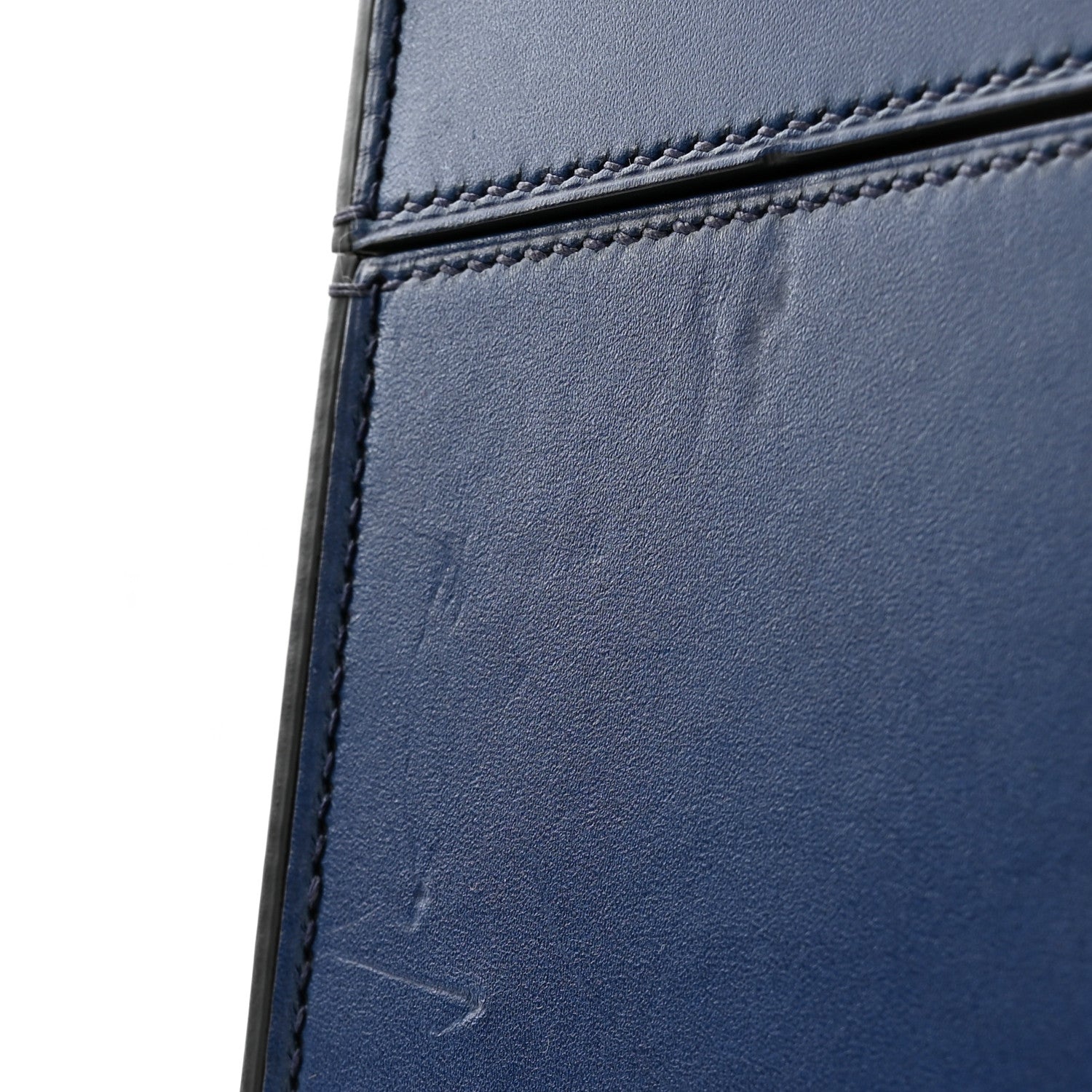 Moynat Calfskin Mini Vanity Case Clutch Dark Blue 7 of 8