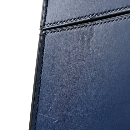 Moynat Calfskin Mini Vanity Case Clutch Dark Blue 7 of 8