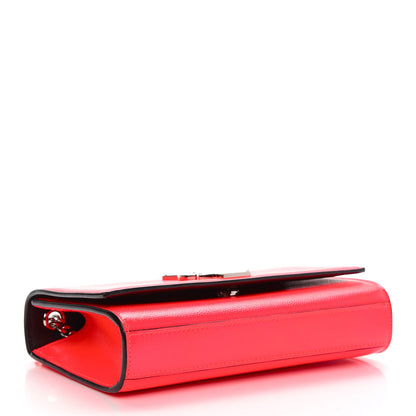 Saint Laurent Patent Grain de Poudre Small Monogram Kate Satchel Neon Pink 4 of 8