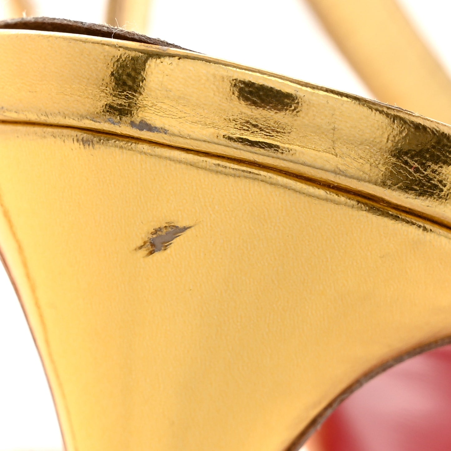 Crystal Strass Rosalie 100 Sandals 38.5 Cry Aurum Gold