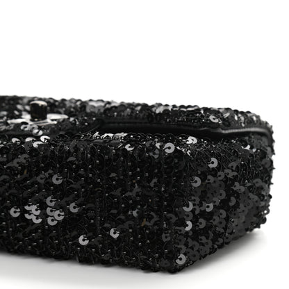 Chanel Sequin Mini Rectangular Flap Black 10 of 10