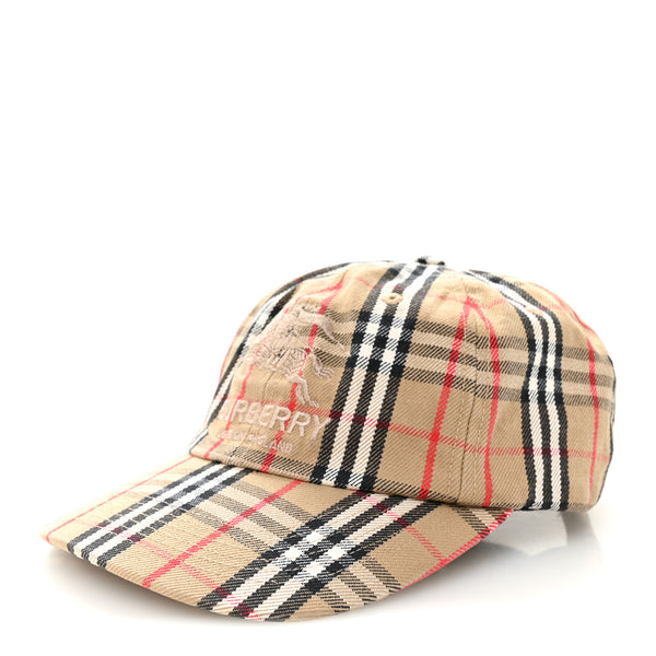 Burberry ロンドン　モノグラム　キャップ Burberry X SUPREME Cotton Vintage Check Monogram Baseball Hat 帽子