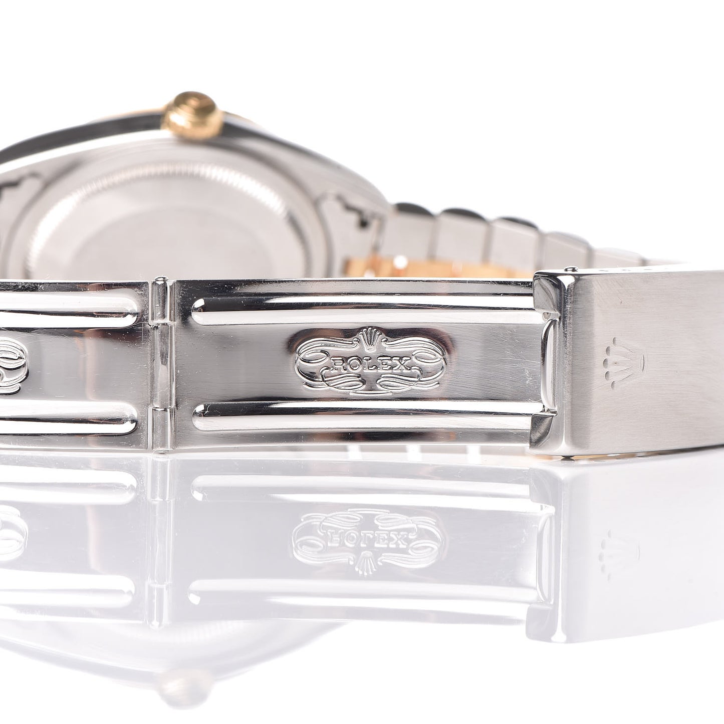 Stainless Steel 18K Yellow Gold Diamond 36mm Oyster Perpetual Datejust Watch White Roman 16233