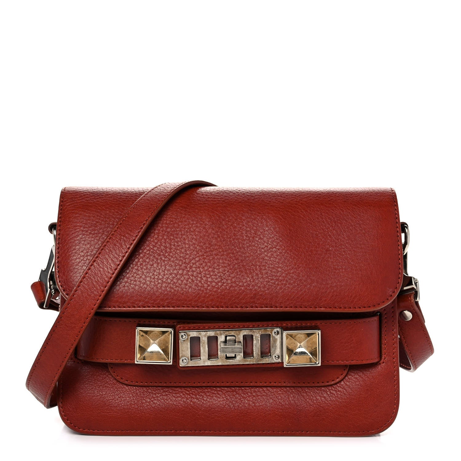 Proenza Schouler Calfskin Mini PS11 Classic Shoulder Bag Saddle 1 of 16