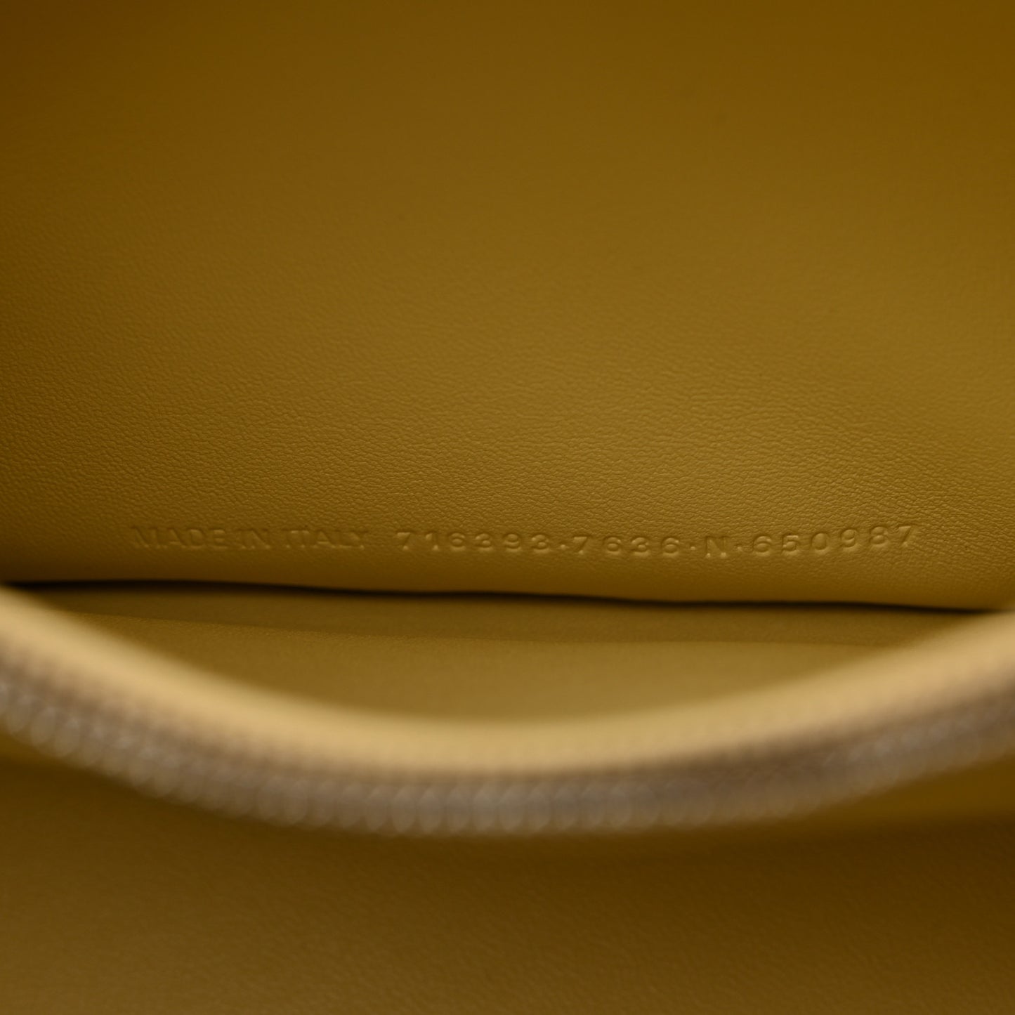 Crushed Calfskin Quilted Medium Crush Chain Bag Butter Yellow