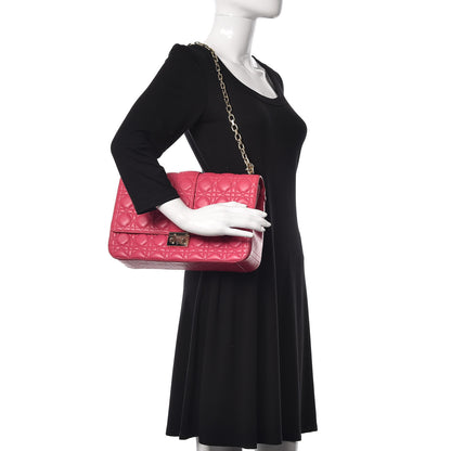 Christian Dior Lambskin Cannage Large Miss Dior Flap Pink 2 of 14