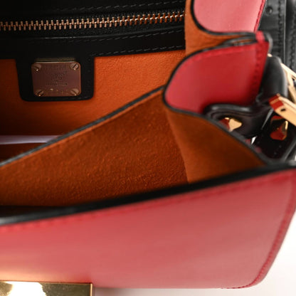 MCM Calfskin Mini Patricia Crossbody Bag Red Black 8 of 8