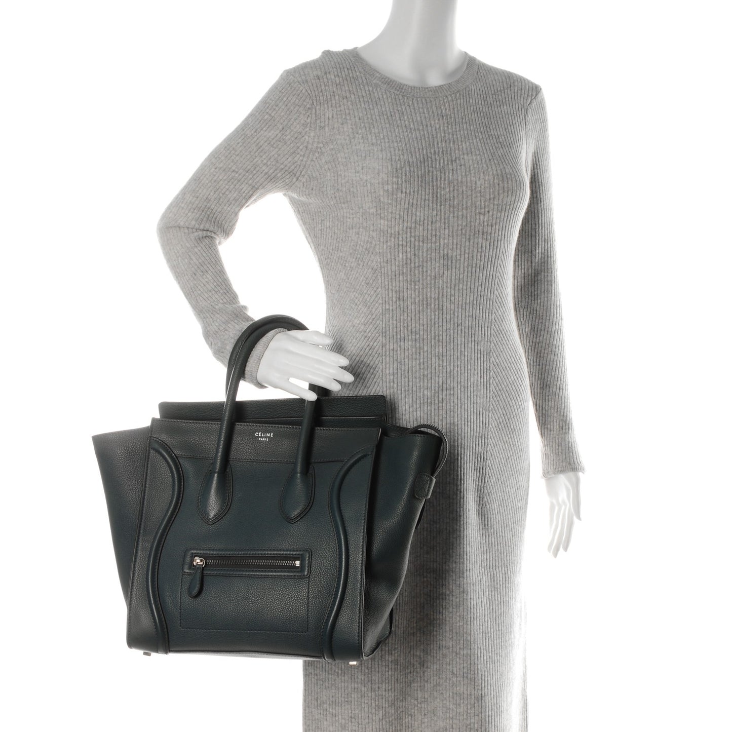 Drummed Calfskin Mini Luggage Orage