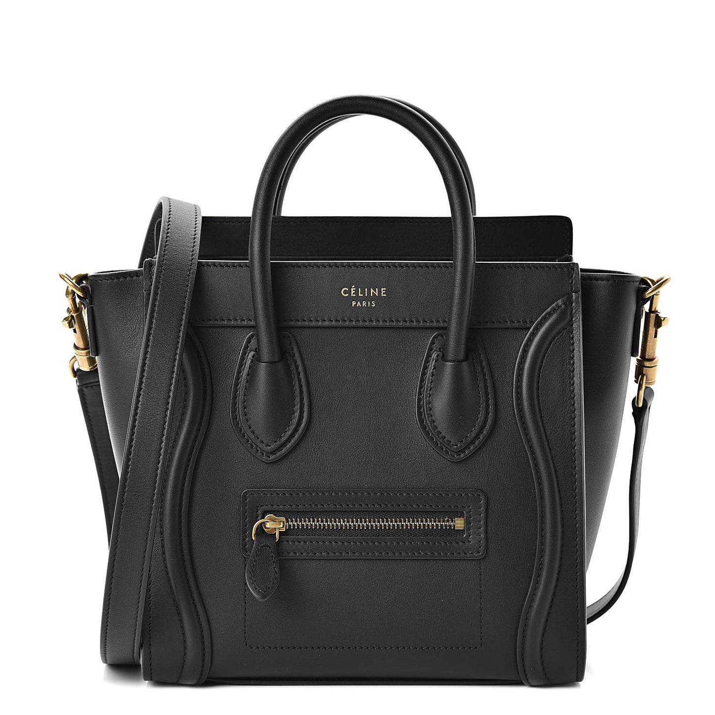Smooth Calfskin Nano Luggage Black