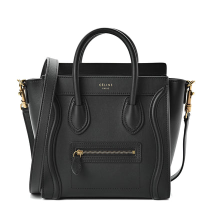 Celine Smooth Calfskin Nano Luggage Black 1 of 11
