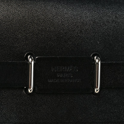 Hermes Military Toile Vache Hunter Herbag Zip Retourne 20 Ecru Black 6 of 11