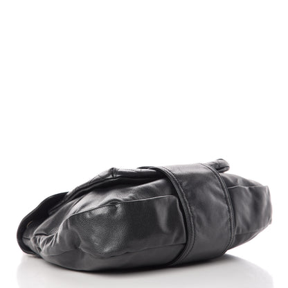 Chanel Glazed Caviar Flap Hobo Dark Grey 5 of 10