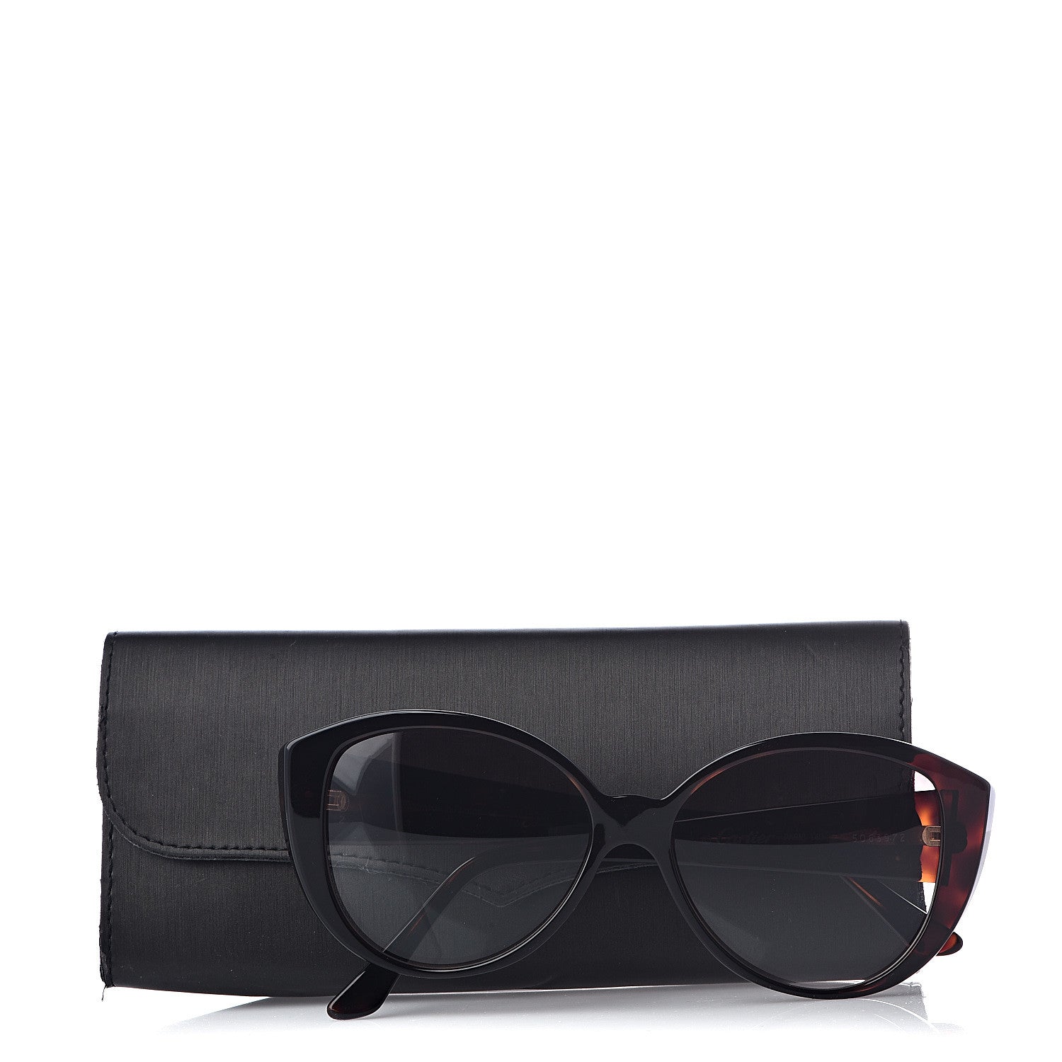 Cartier Tortoise Double C Logo Cat Eye Sunglasses Gold 8 of 8