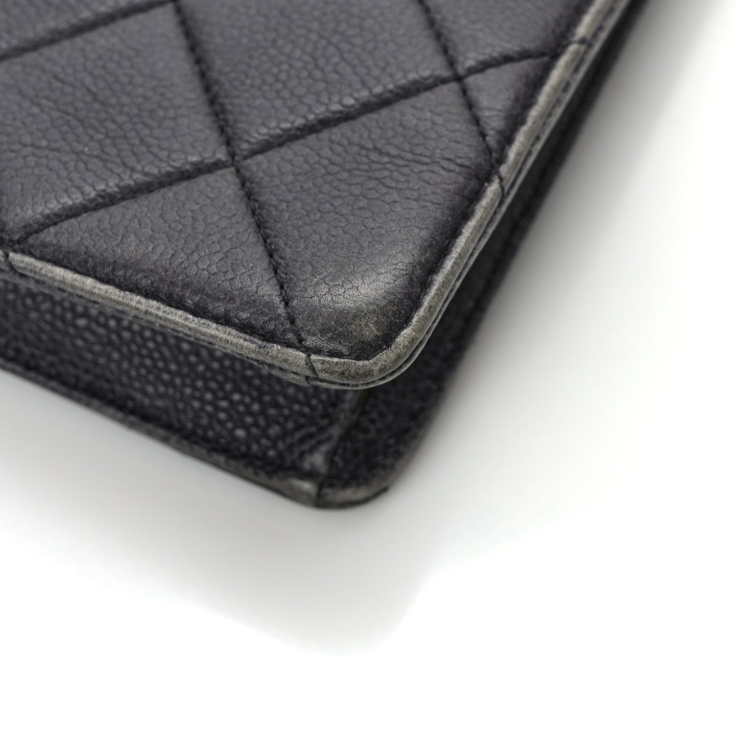 Caviar Quilted Large Retro Class Flap Dark Navy Blue