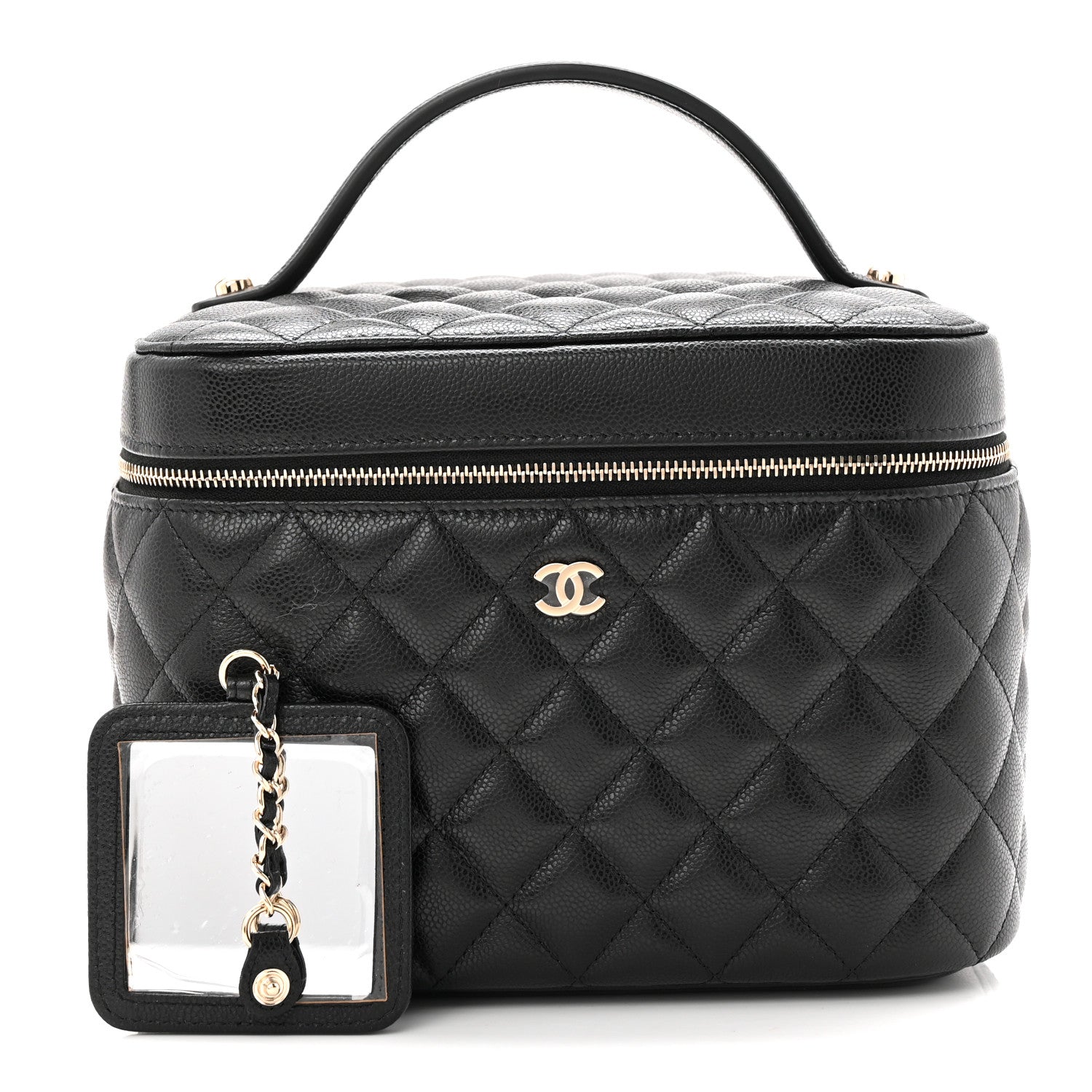 Chanel Caviar Quilted Large Vanity Pouch Black 3 of 8
