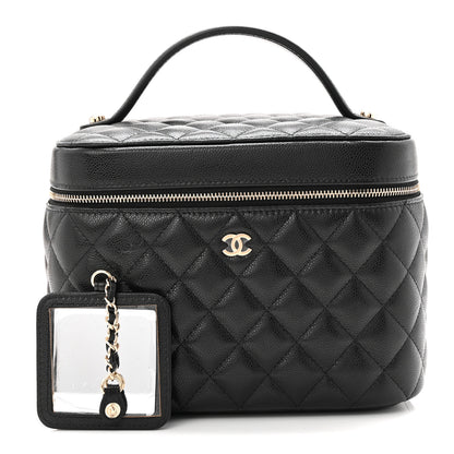 Chanel Caviar Quilted Large Vanity Pouch Black 3 of 8
