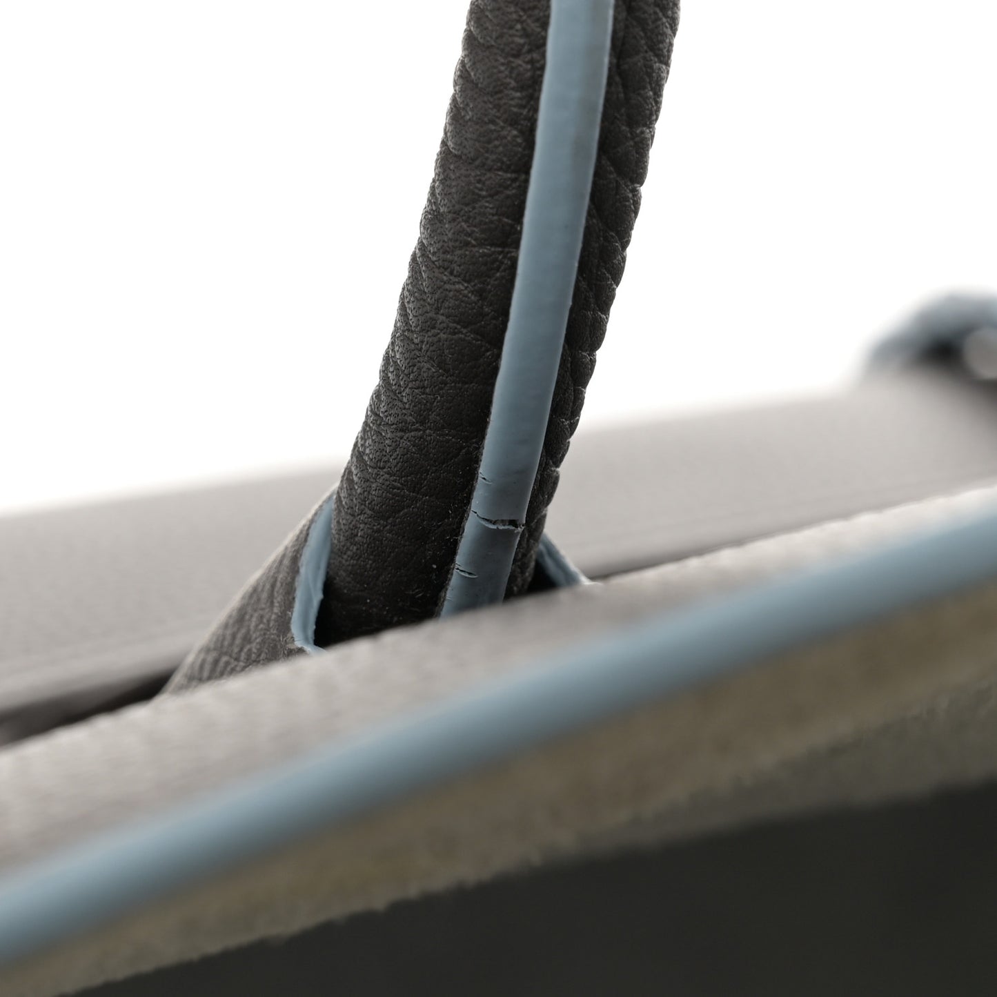 Grained Calfskin Medium Phantom Luggage Grey Blue