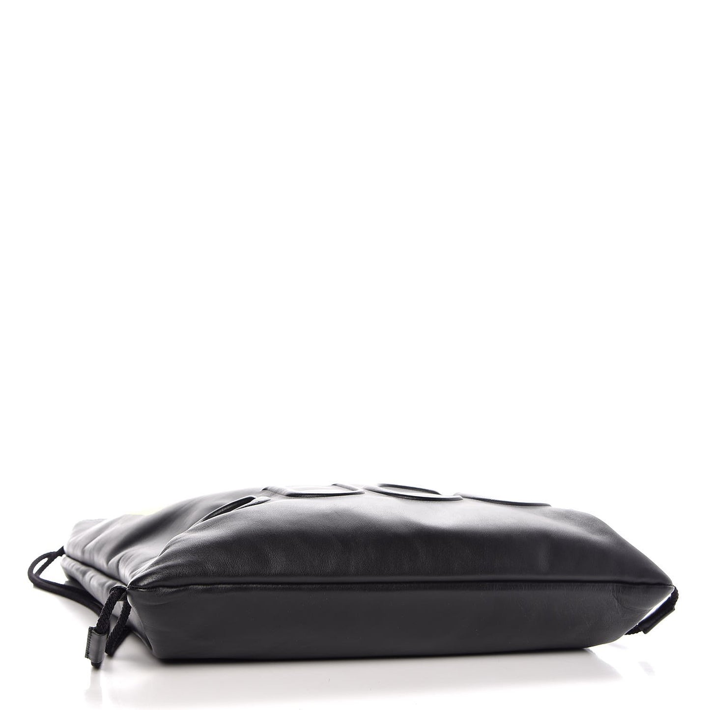 Calfskin Small GucciGhost Drawstring Backpack Black
