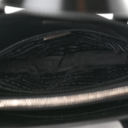 Prada Spazzolato Mini Re-Edition 1995 Double Handle Handbag Black 5 of 9