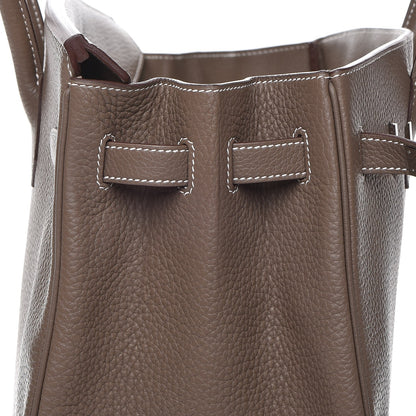 Hermes Taurillon Clemence Birkin 35 Etoupe 9 of 30