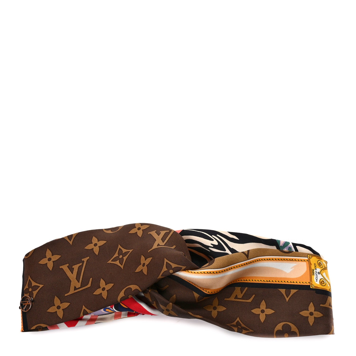Louis Vuitton Silk Monogram Be Mindful Turban Headband 1 of 7