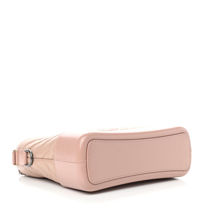 Chanel Aged Calfskin Chevron Quilted Medium Gabrielle Hobo Pink 4 of 9