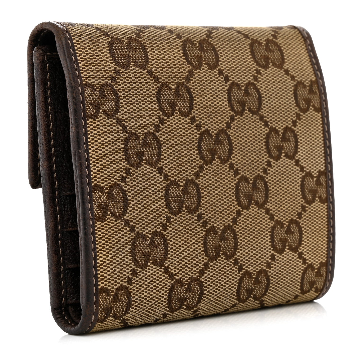 Gucci Monogram Princy Compact French Flap Wallet Brown 3 of 9