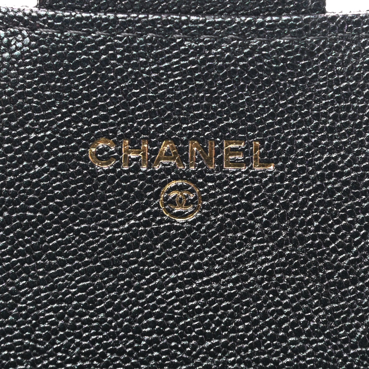 Chanel Iridescent Caviar Quilted Medium Flap Wallet Black 6 of 8