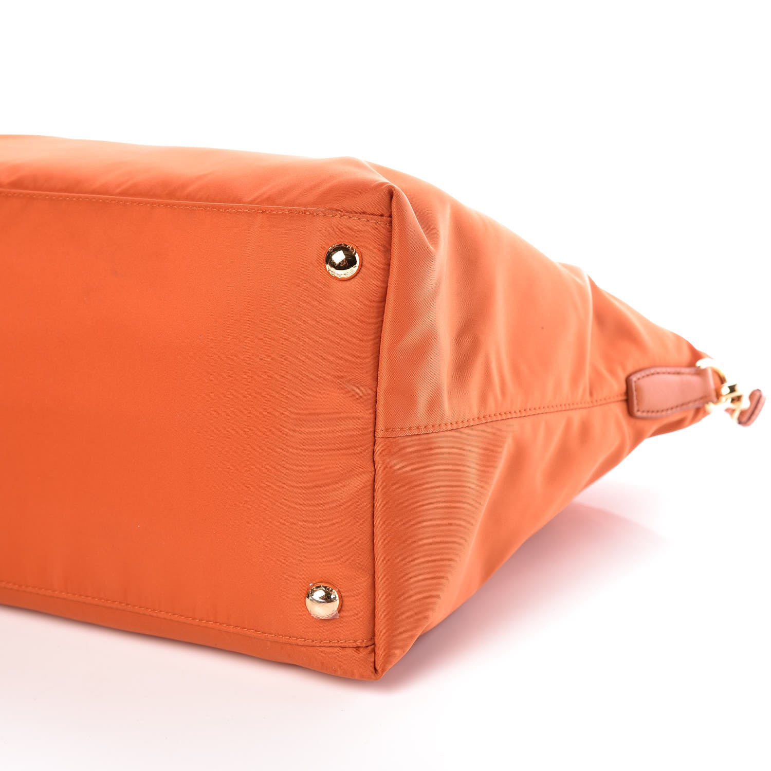 Prada Tessuto Nylon Saffiano Tote Papaya 9 of 9
