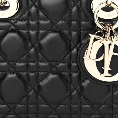 Christian Dior Lambskin Cannage Small Lucky Badges My Lady Dior Black 8 of 10