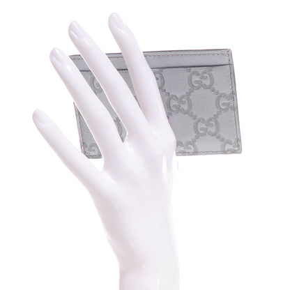 Gucci Guccissima Card Holder Silver 2 of 6