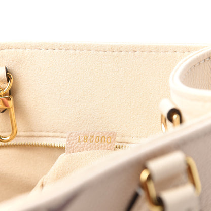Louis Vuitton Empreinte Monogram Giant Onthego PM Creme Bois De Rose 9 of 10