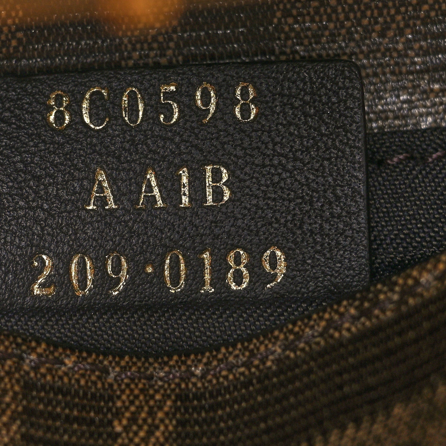 Fendi Glazed Fabric FF 1974 Belt Hip Belt Baguette Bag Mogano Panna 10 of 12