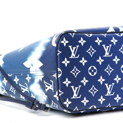 Louis Vuitton Monogram Escale Neverfull MM Blue 8 of 10