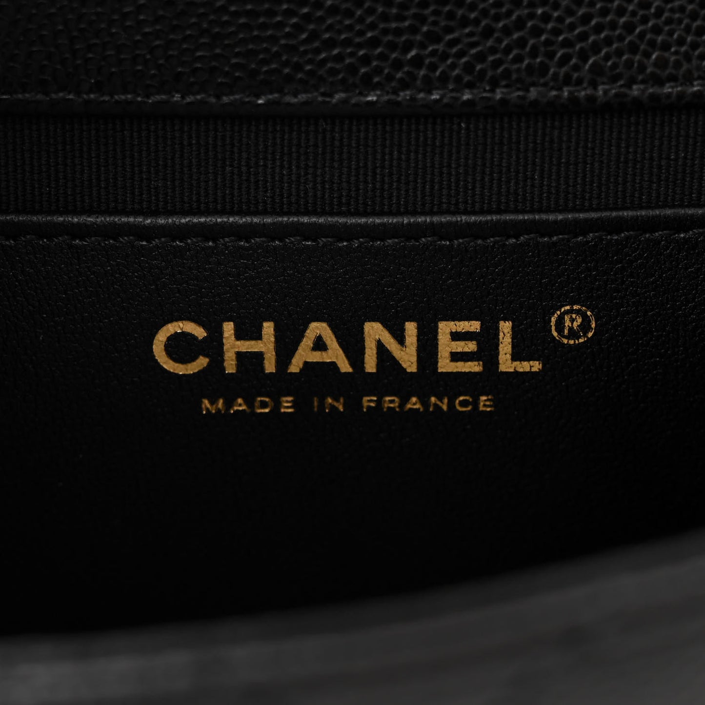 Caviar Quilted Mini Flap Black