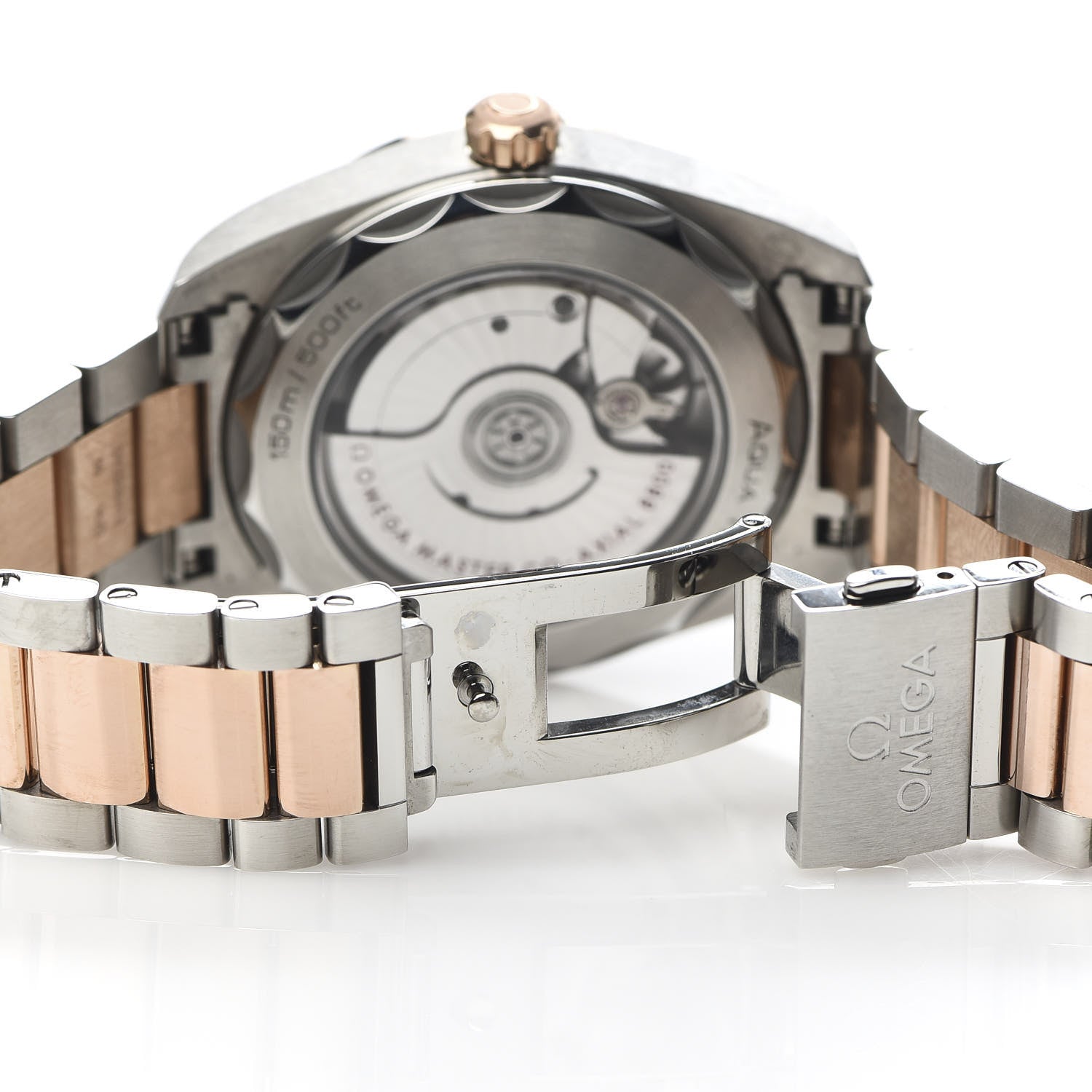 Omega Stainless Steel 18K Sedna Gold Diamond Mother of Pearl 38mm Seamaster Aqua Terra Co-Axial Automatic Watch 220.20.38.20.55.001 6 of 7