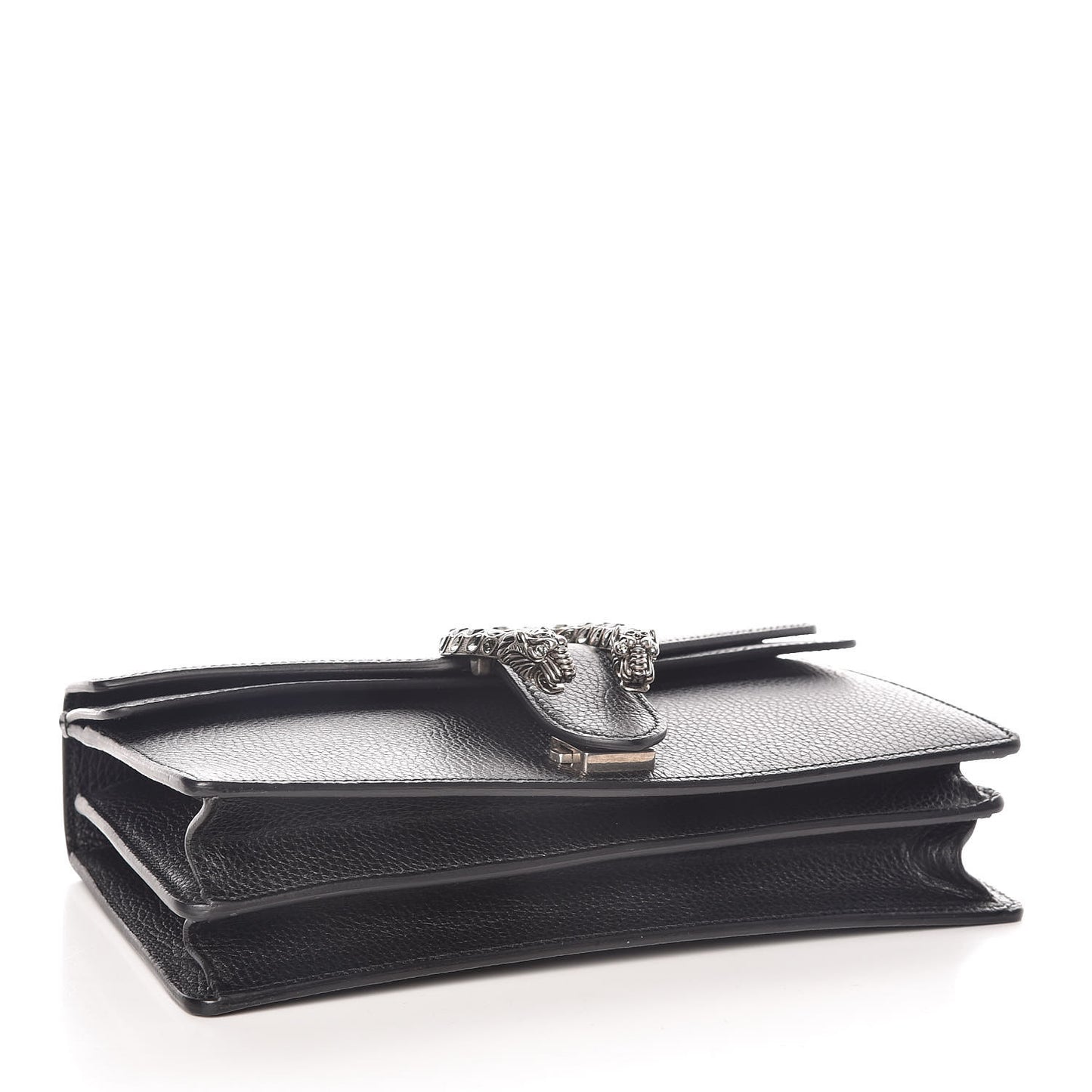 Pebbled Calfskin Small Dionysus Shoulder Bag Black