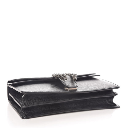 Gucci Pebbled Calfskin Small Dionysus Shoulder Bag Black 4 of 9