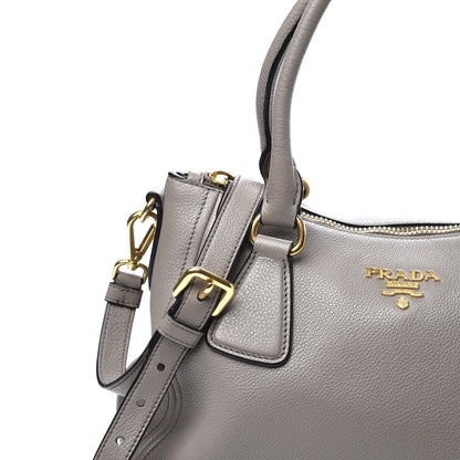Prada Vitello Phenix Shoulder Bag Argilla 11 of 11