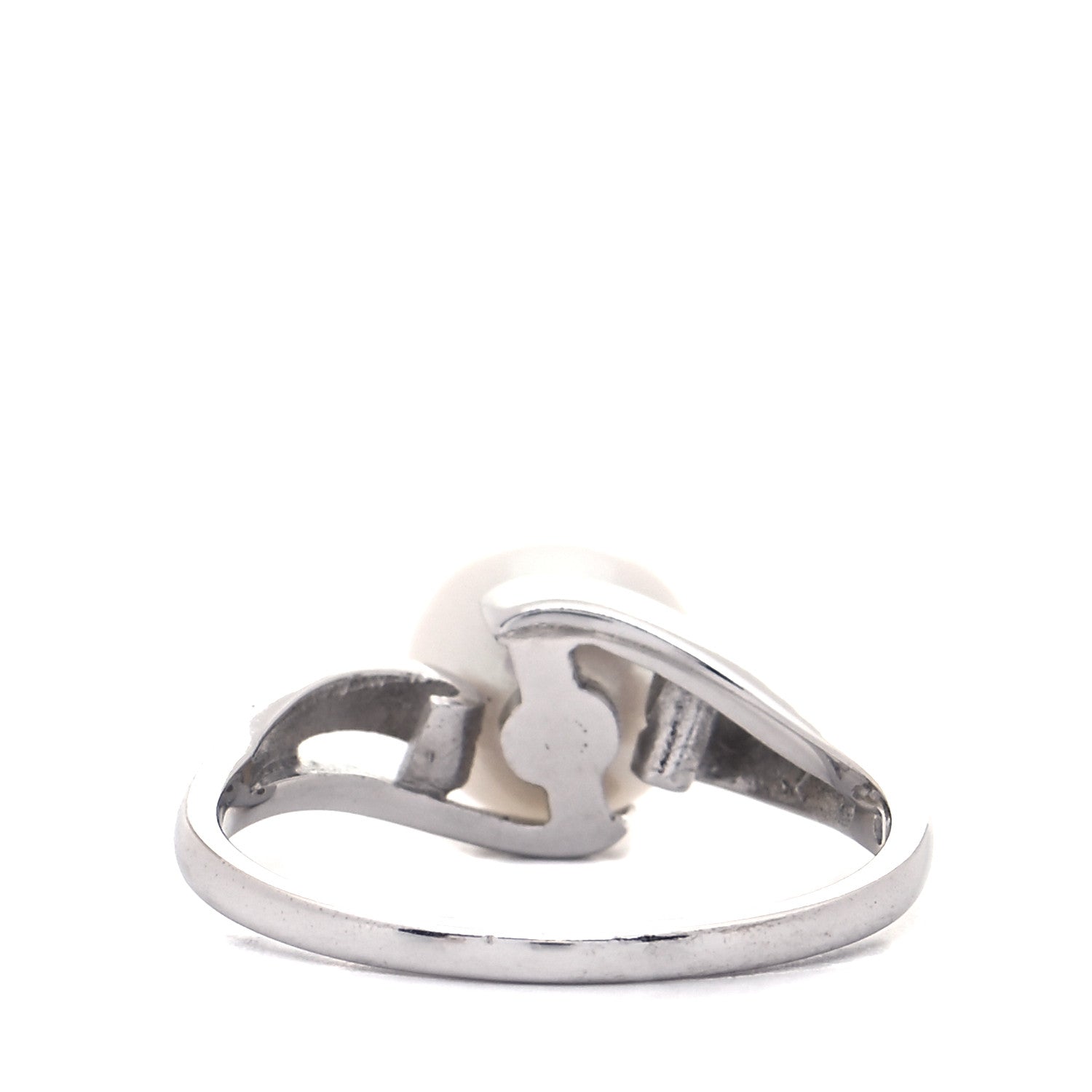 Mikimoto 18K White Gold Akoya Pearl 7mm Ring 51 5.75 3 of 5