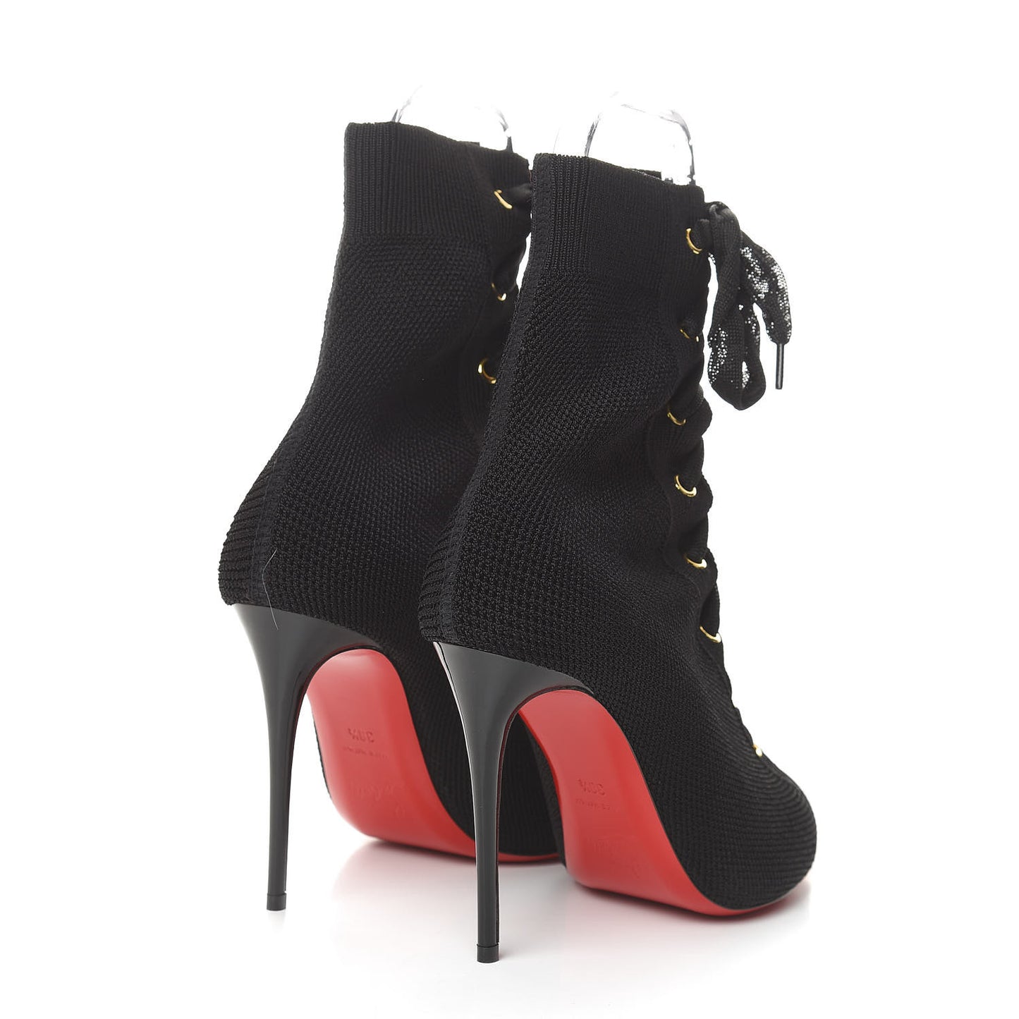 Patent Maille Tricot Frenchie 100 Ankle Boots 38.5 Black