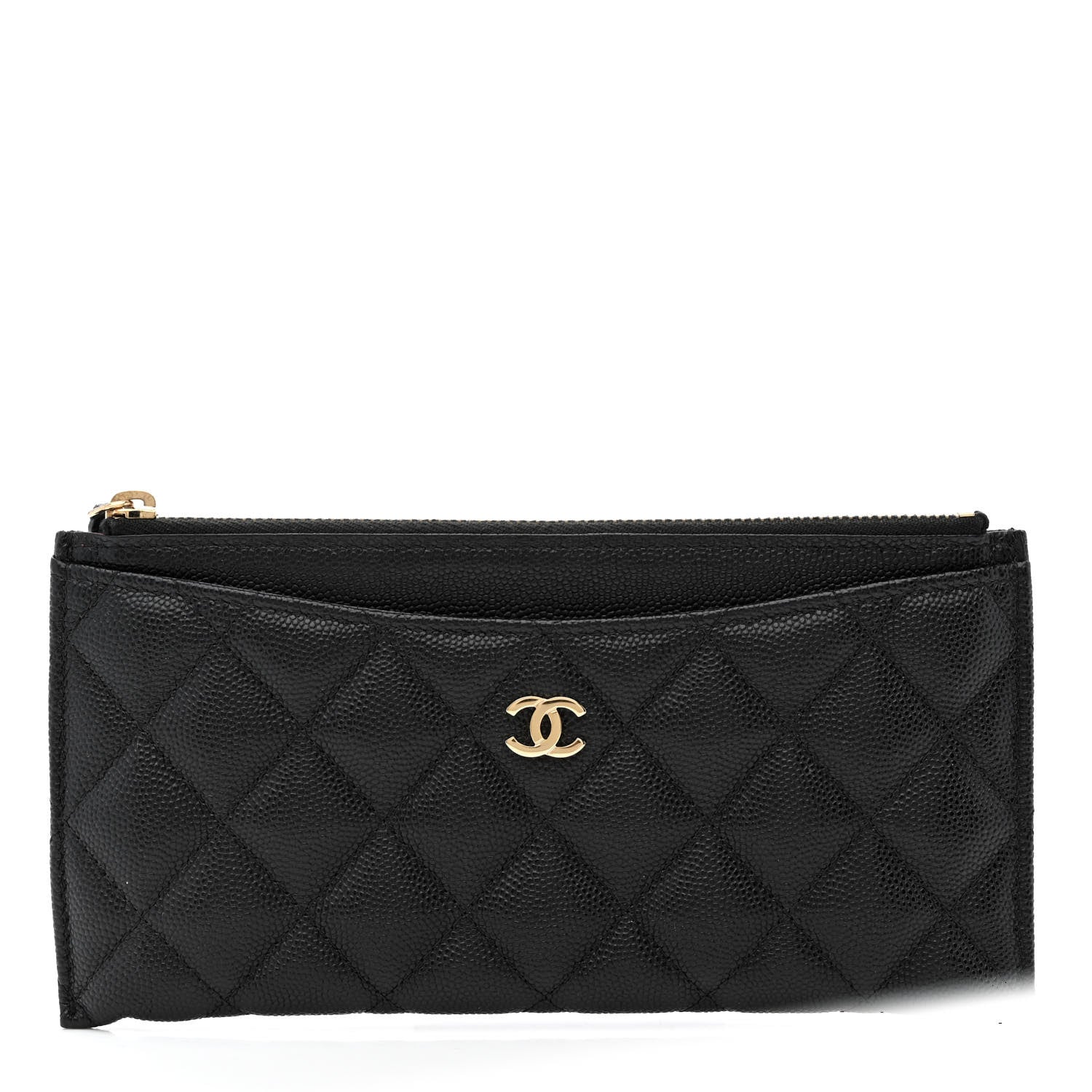 Chanel Caviar Quilted Classic Zip Pouch Black 1 of 8