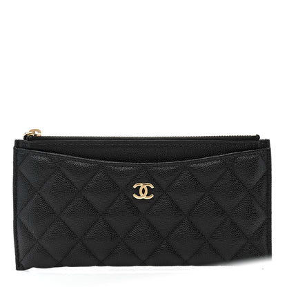 Chanel Caviar Quilted Classic Zip Pouch Black 1 of 8