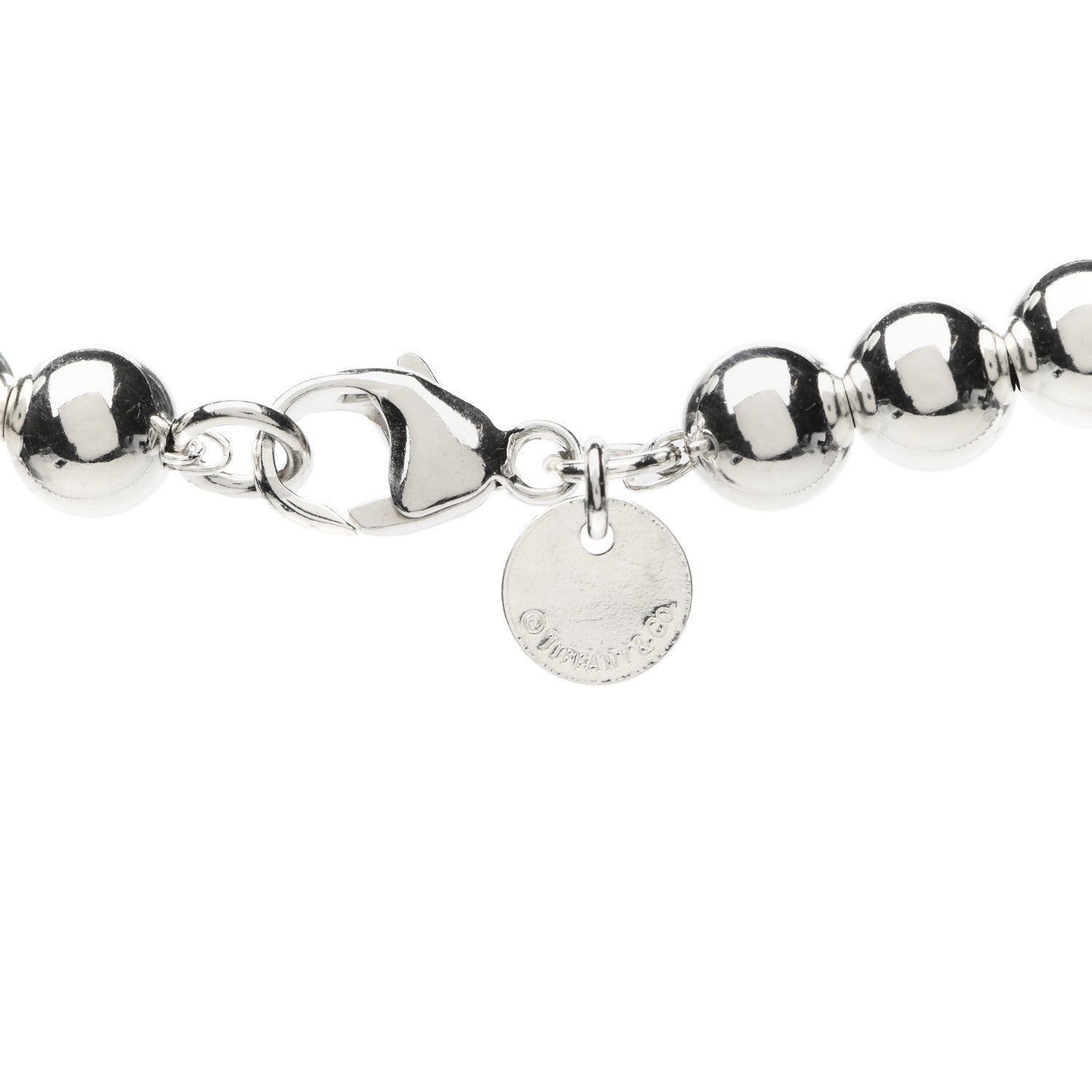 Tiffany Sterling Silver HardWear Graduated Ball Necklace 5 of 6