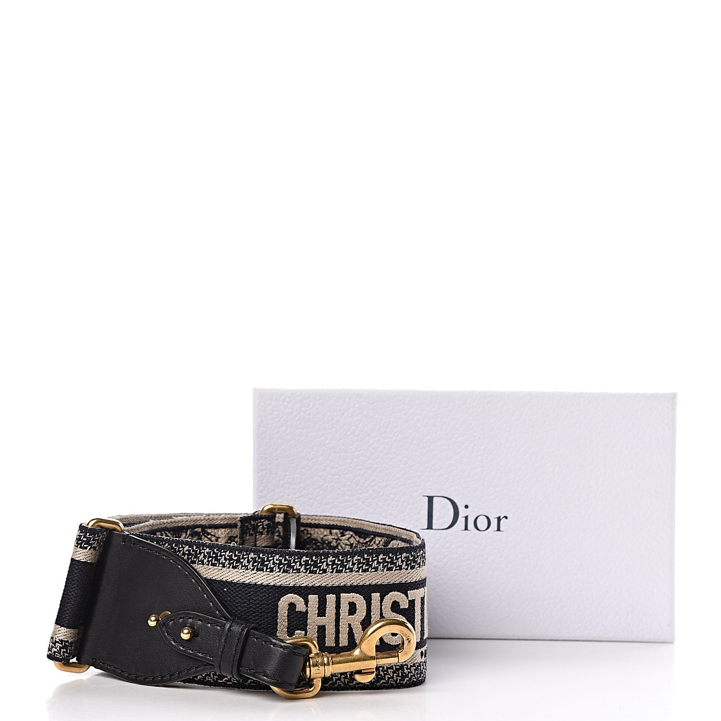 Canvas Embroidered Shoulder Strap Blue