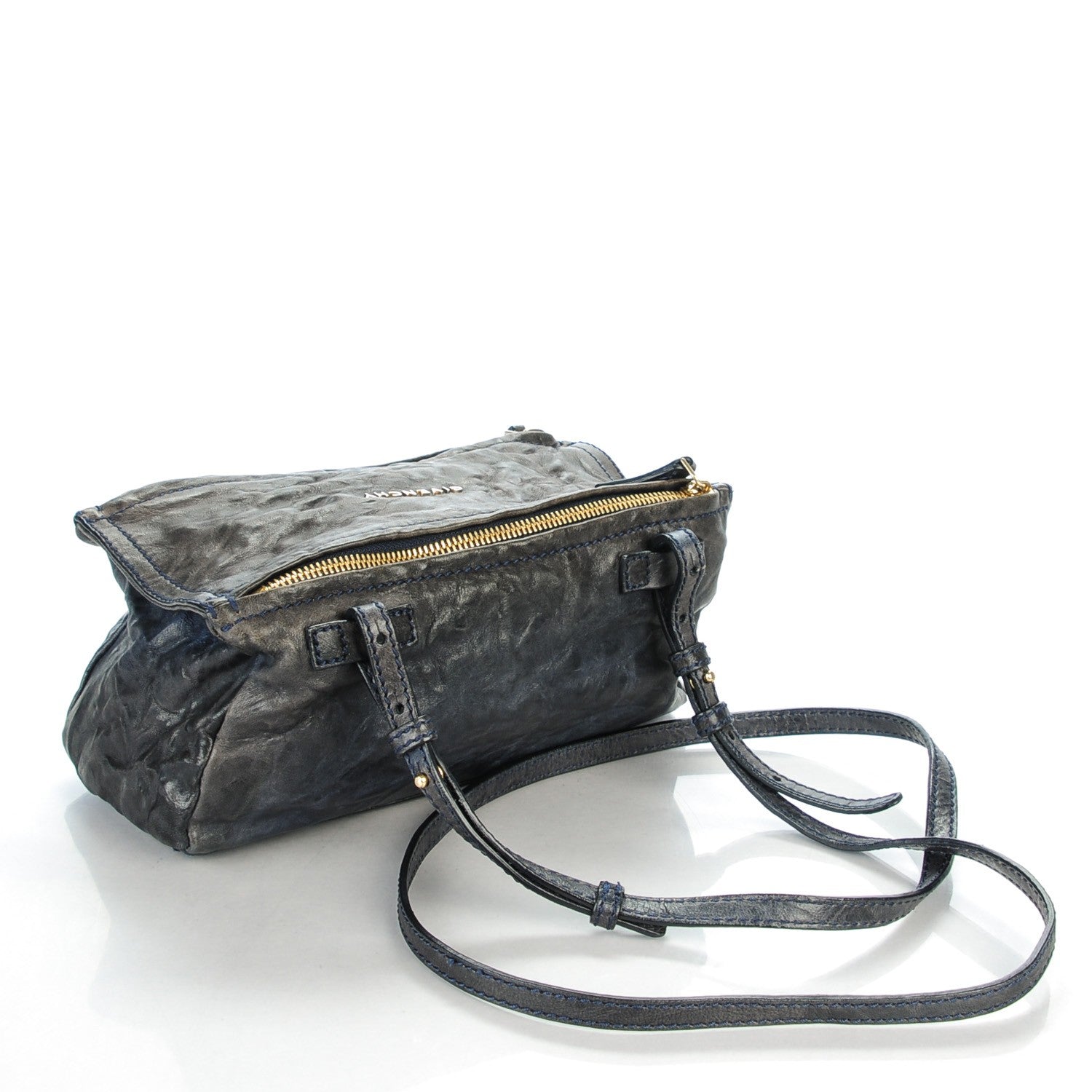 Givenchy Tumbled Sheepskin Mini Pandora Navy 3 of 7