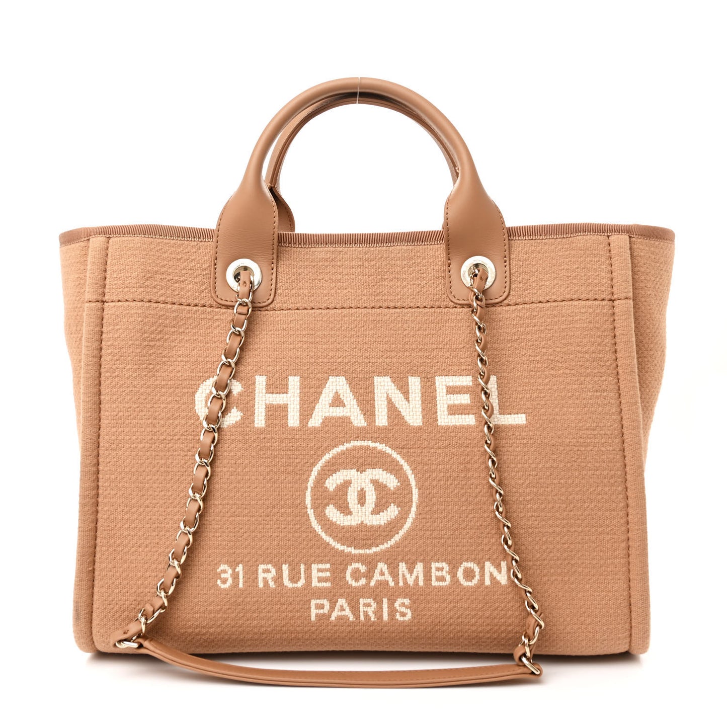 Mixed Fibers Small Deauville Tote Camel
