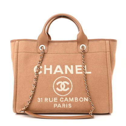 Chanel Mixed Fibers Small Deauville Tote Camel 1 of 13