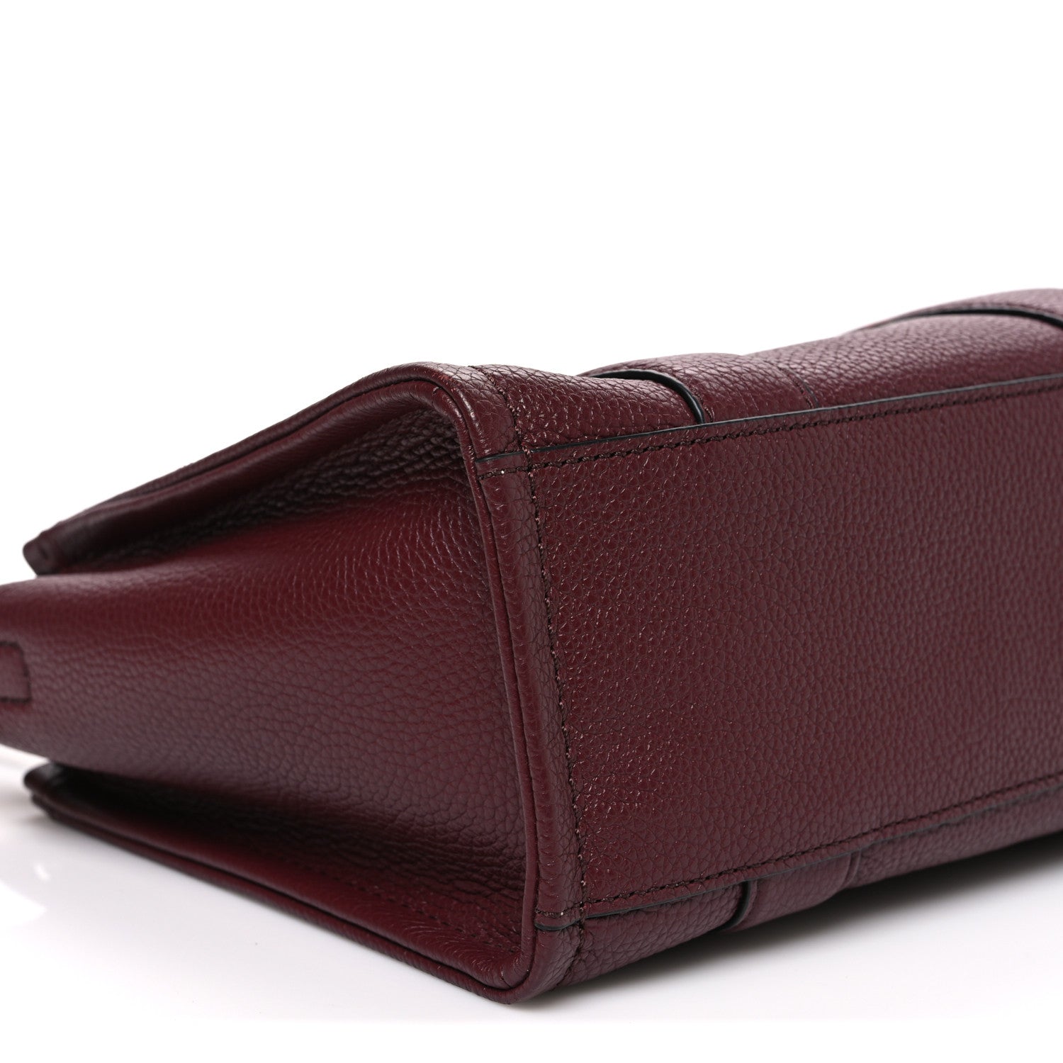 Marc Jacobs Grained Calfskin Small The Tote Bag Burgundy 9 of 10